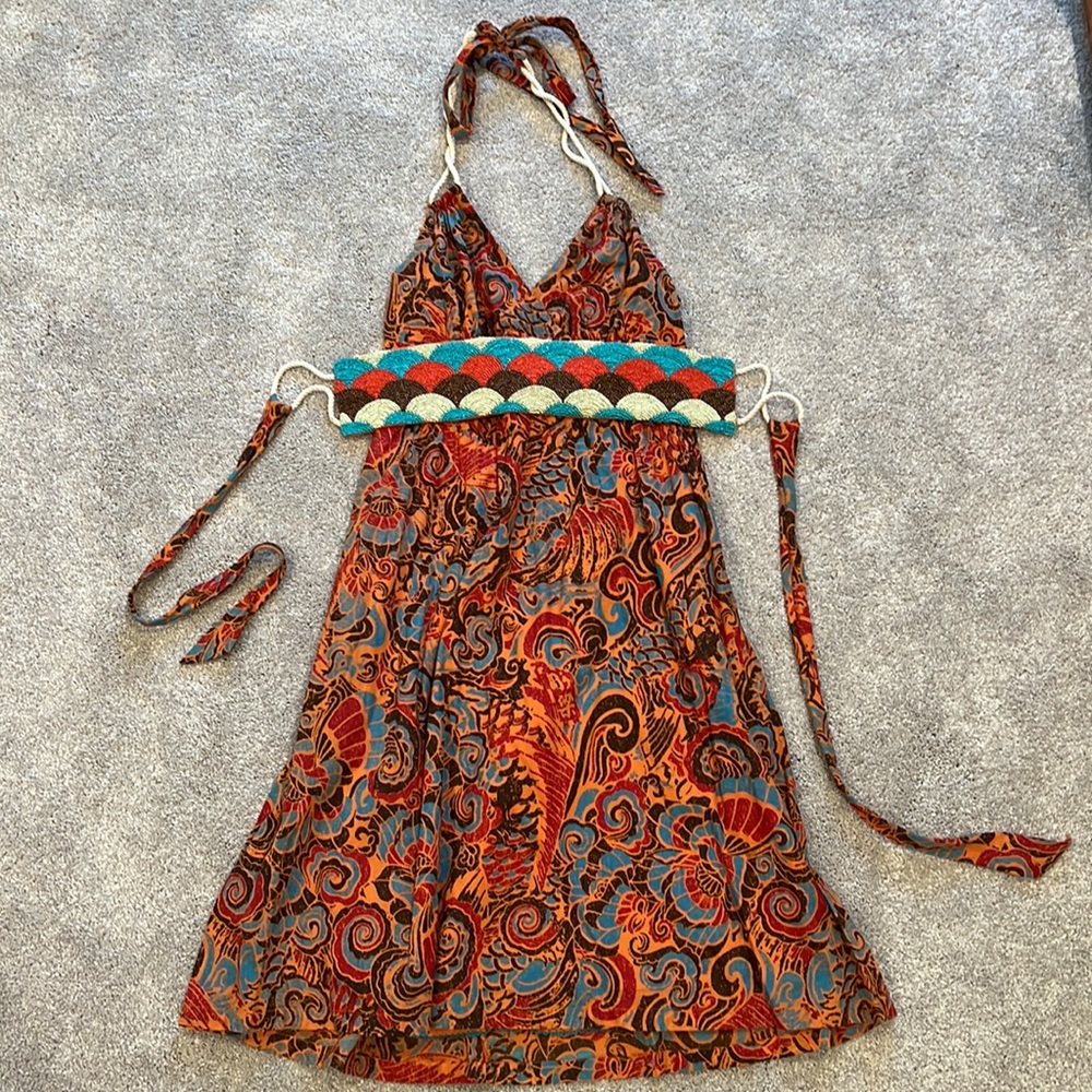 Anthropologie Moulinette Soeurs Cotton Halter Dress